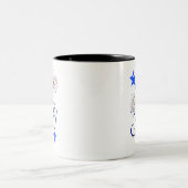 7月4日おめでとう!花火と星で ツートーンマグカップ (中央)