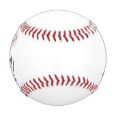 7月4日おめでとう！花火と星で 野球ボール (正面)