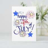 7月4日おめでとう!花火と星とともに エンクロージャーカード (スタンド正面)