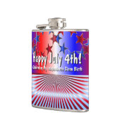 7月4日おめでとう!誕生祝後の独立 フラスク (左)