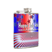 7月4日おめでとう!誕生祝後の独立 フラスク (右)