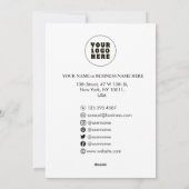 7月4日おめでとう | 赤白青星とストライプ シーズンカード (裏面)