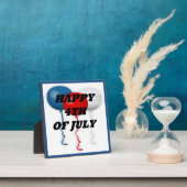 「7月4日おめでとう」風船 フォトプラーク (インサイチュ)