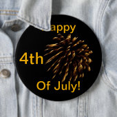 7月4日おめでとう！黄金の花火 缶バッジ (インサイチュ)