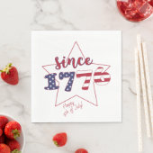 7月4日おめでとう | 1776年以降 – 愛国心 スタンダードランチョンナプキン (インサイチュ)