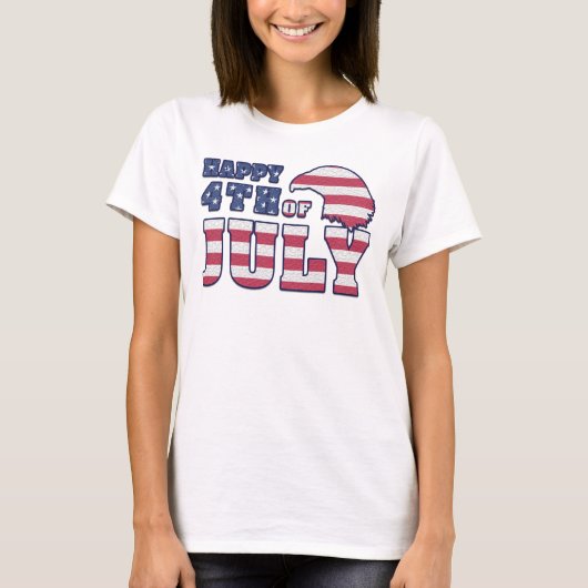 7月4日おめでとう Tシャツ (正面)