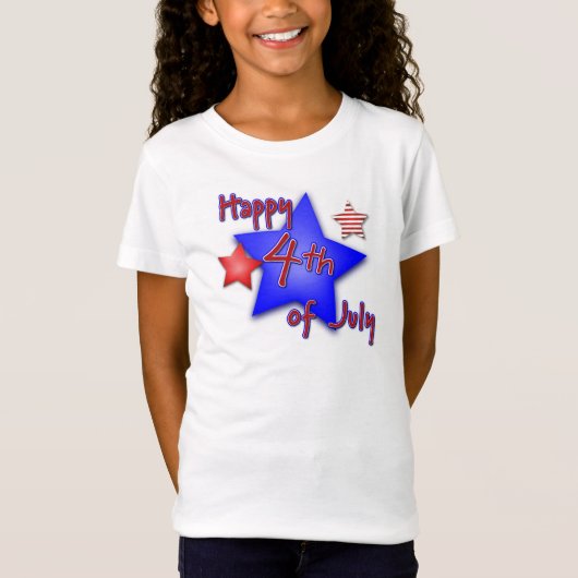 7月4日おめでとう Tシャツ (正面)
