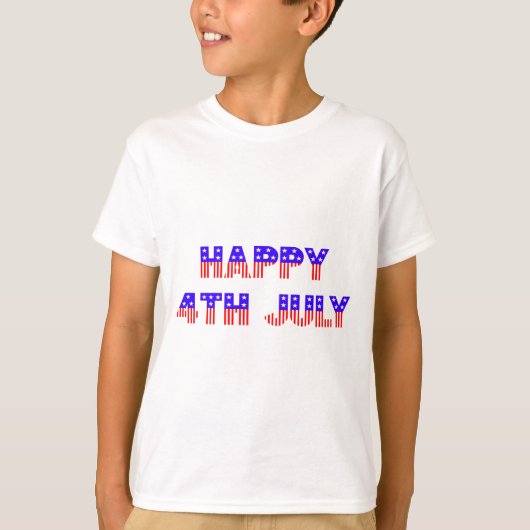 7月4日おめでとう Tシャツ (正面)