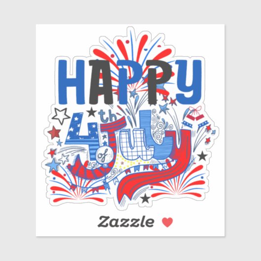 7月4日おめでとう USA-63261 シール (シート)