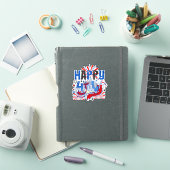 7月4日おめでとう USA-63261 シール (iPadカバー)