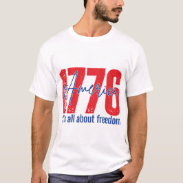 7月4日おめでとうTシャツ Tシャツ