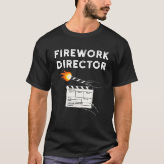 7月4日おもしろいの花火ディレクター Tシャツ