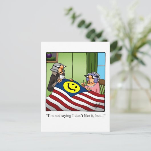 7月4日おもしろいはがき 案内ポストカード (スタンド正面)