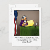 7月4日おもしろいはがき 案内ポストカード (正面/裏面)