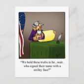 7月4日おもしろいはがき 案内ポストカード (正面)