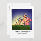 7月4日おもしろいはがき 案内ポストカード (正面/裏面)