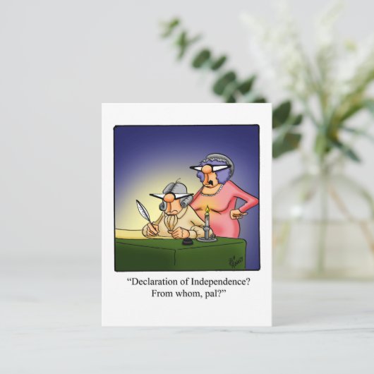 7月4日おもしろいはがき 案内ポストカード (スタンド正面)