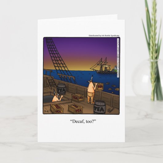 7月4日おもしろいホリデーカード シーズンカード (正面)