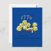 7月4日おもしろい独立宣言 ポストカード (正面/裏面)