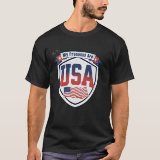 7月4日おもしろい私の代名詞はアメリカ誇りを持った人 Tシャツ