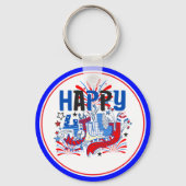 7月4日お祝いデザイン キーホルダー (裏面)