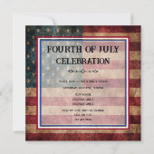 7月4日お祝いパーティー 招待状 (正面)