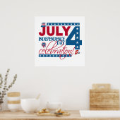 7月4日お祝いポスター ポスター (キッチン)