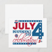 7月4日お祝い招カスタマイズ待-! 招待状 (正面/裏面)