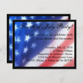 7月4日お祝い招待状 招待状 (正面/裏面)