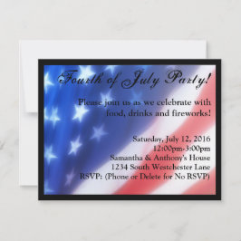 7月4日お祝い招待状 招待状