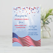 7月4日お祝い招待状 招待状 (スタンド正面)