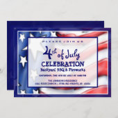 7月4日お祝い招待状 招待状 (正面/裏面)