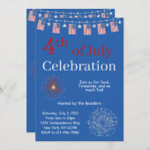 7月4日お祝い招待状 招待状 (正面/裏面)