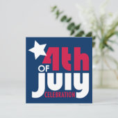 7月4日お祝い招待状 招待状 (スタンド正面)