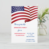 7月4日お祝い招待状 招待状 (スタンド正面)