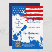 7月4日お祝い招待状 招待状 (正面/裏面)