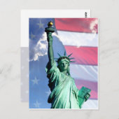 7月4日お祝い独立記念日はがき ポストカード (正面/裏面)