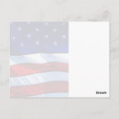 7月4日お祝い独立記念日はがき ポストカード (裏面)