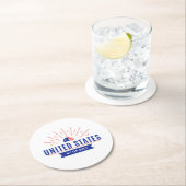 7月4日お祝い紙コースター ラウンドペーパーコースター (インサイチュ)