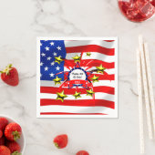 7月4日お祝い紙ナプキン スタンダードカクテルナプキン (インサイチュ)