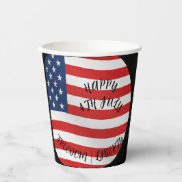 7月4日お祝い紙パーティーカップ 紙コップ