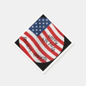 7月4日お祝い紙パーティーナプキン スタンダードカクテルナプキン (角)