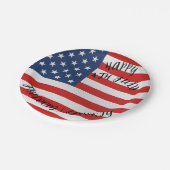 7月4日お祝い紙パーティープレート ペーパープレート (アングル)