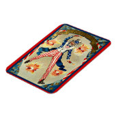 7月4日お祝い – アンクル・サム、 マグネット (左側)