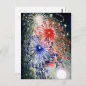 7月4日お祝い ポストカード (正面/裏面)