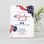 7月4日お祝い 招待状 (スタンド正面)