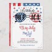 7月4日お祝い 招待状 (正面/裏面)