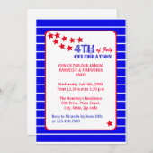 7月4日お祝い 招待状 (正面/裏面)