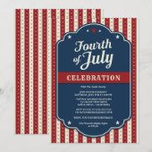 7月4日お祝い 招待状 (正面/裏面)