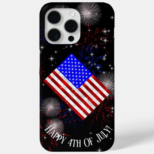 7月4日お祝い – 米国国旗 Case-Mate iPhoneケース (裏面)